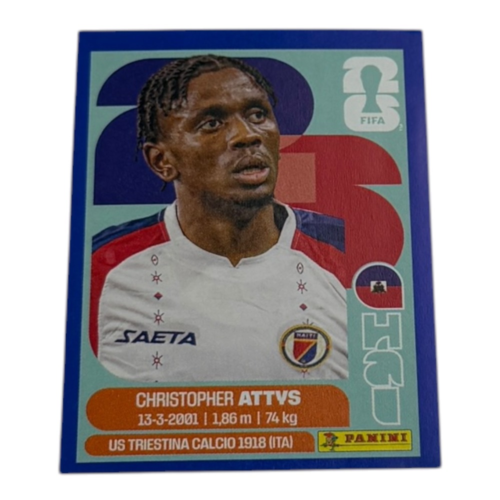 Panini FIFA World Cup 2026 Christopher Attys Haiti HAI 14 Sticker US Triestina